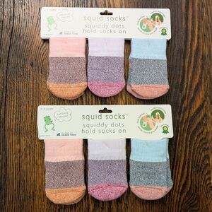 Thick Cotton Squid Socks with Silicone Dots Inside - Chelsea size 0-6 mo